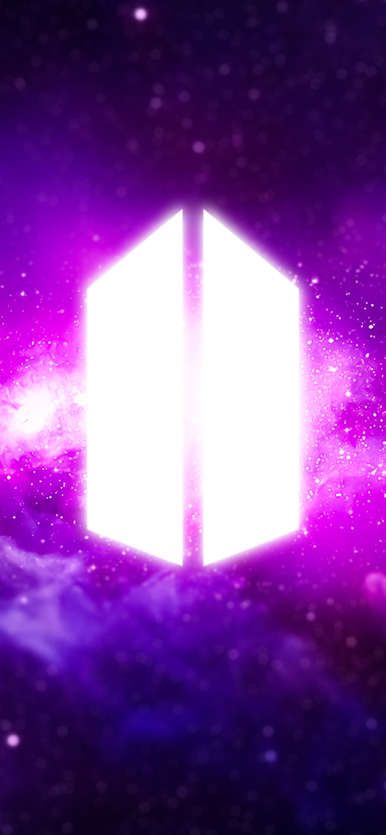 BTS Army Wallpaper 4K, Purple nebula, Galaxy