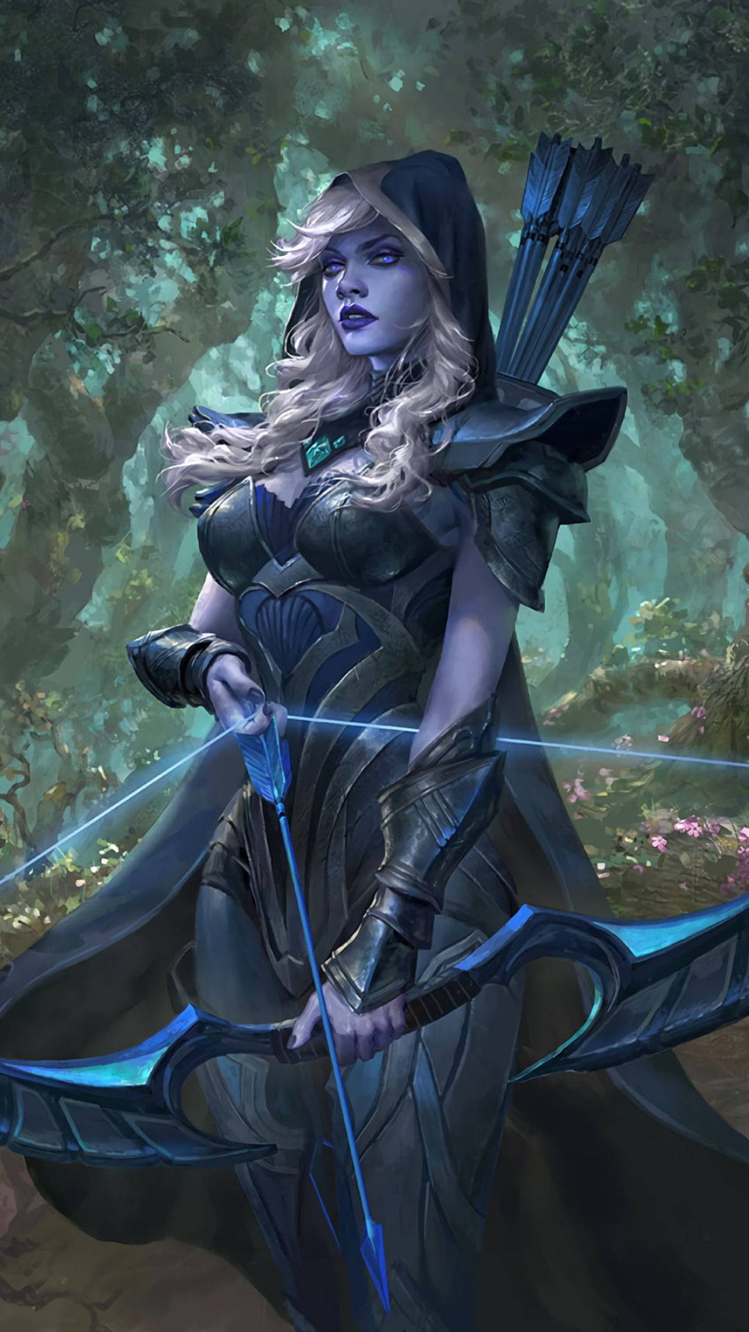 Download Traxex Drow Ranger Dota 2 iPhone Wallpaper