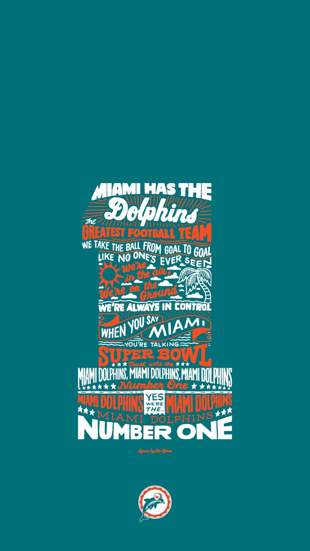 Found this awesome phone wallpaper. I think it's from that video that the Dolphins made on Twitter. There's a computer screen one as well if you're interested I'll post it