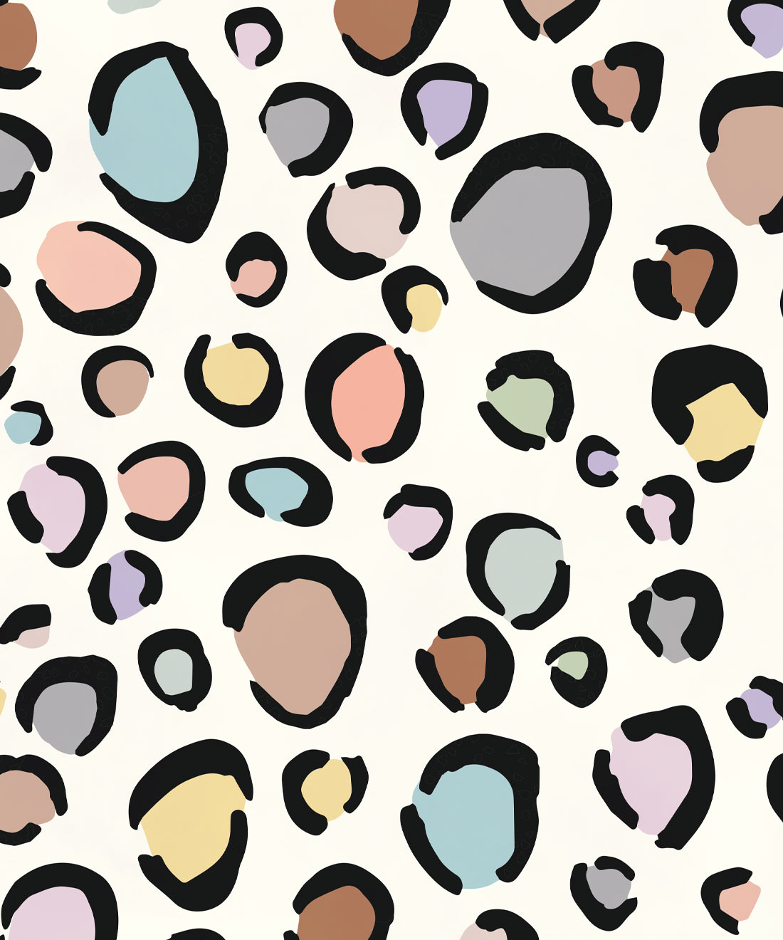 Rainbow Leopard Wallpaper • Animal Print USA