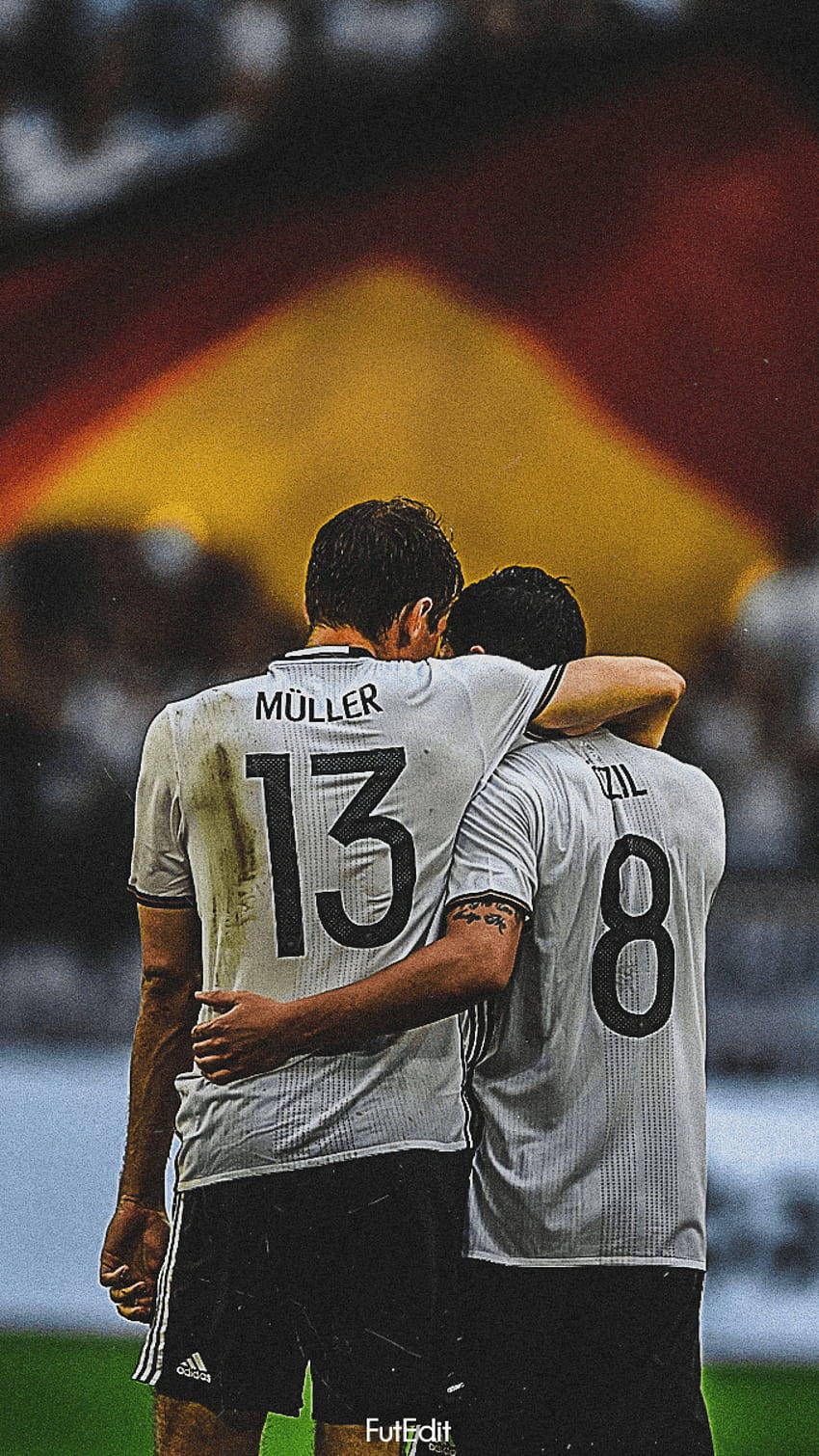 Download Germany National Football Team Muller And Ozil Wallpaper