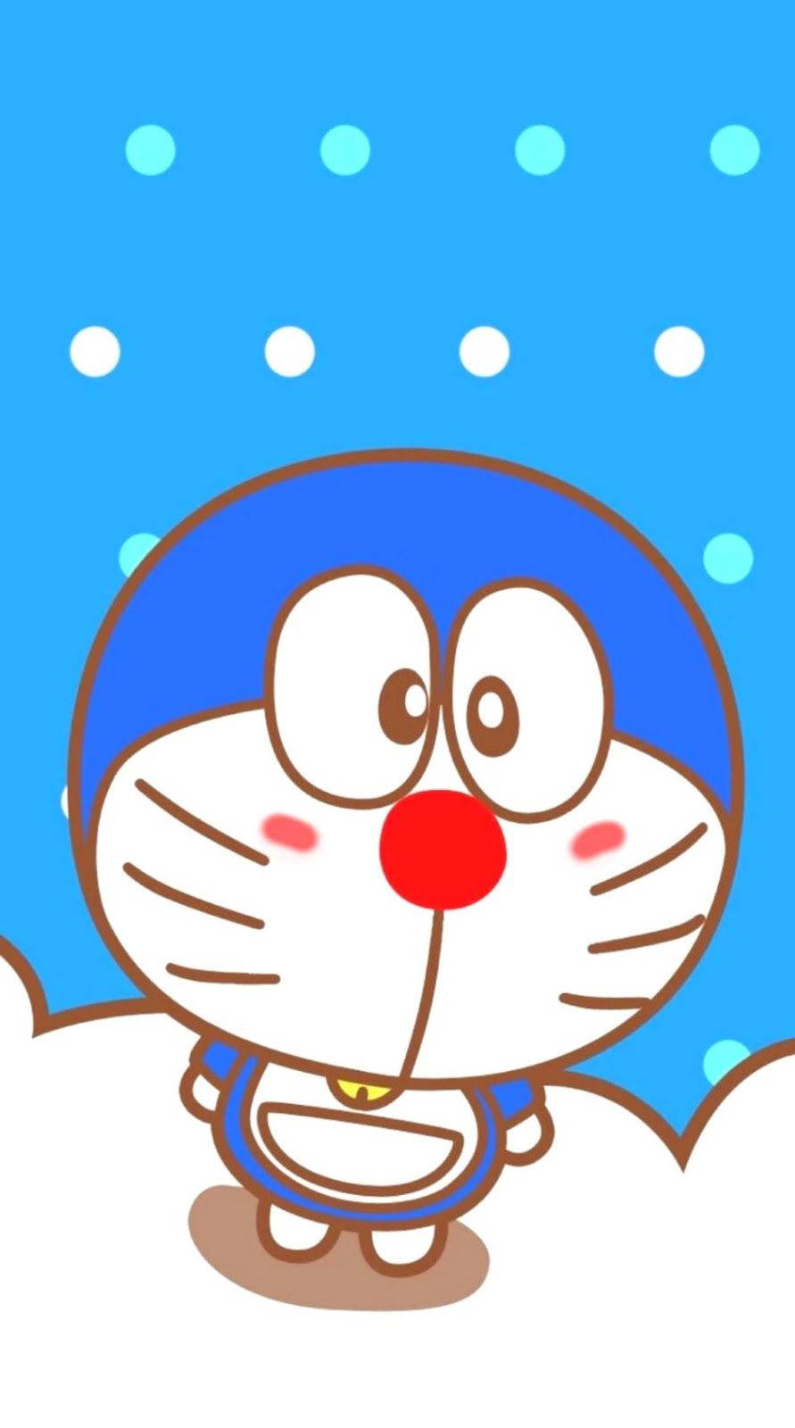 Download Chibi Doraemon iPhone Art Wallpaper