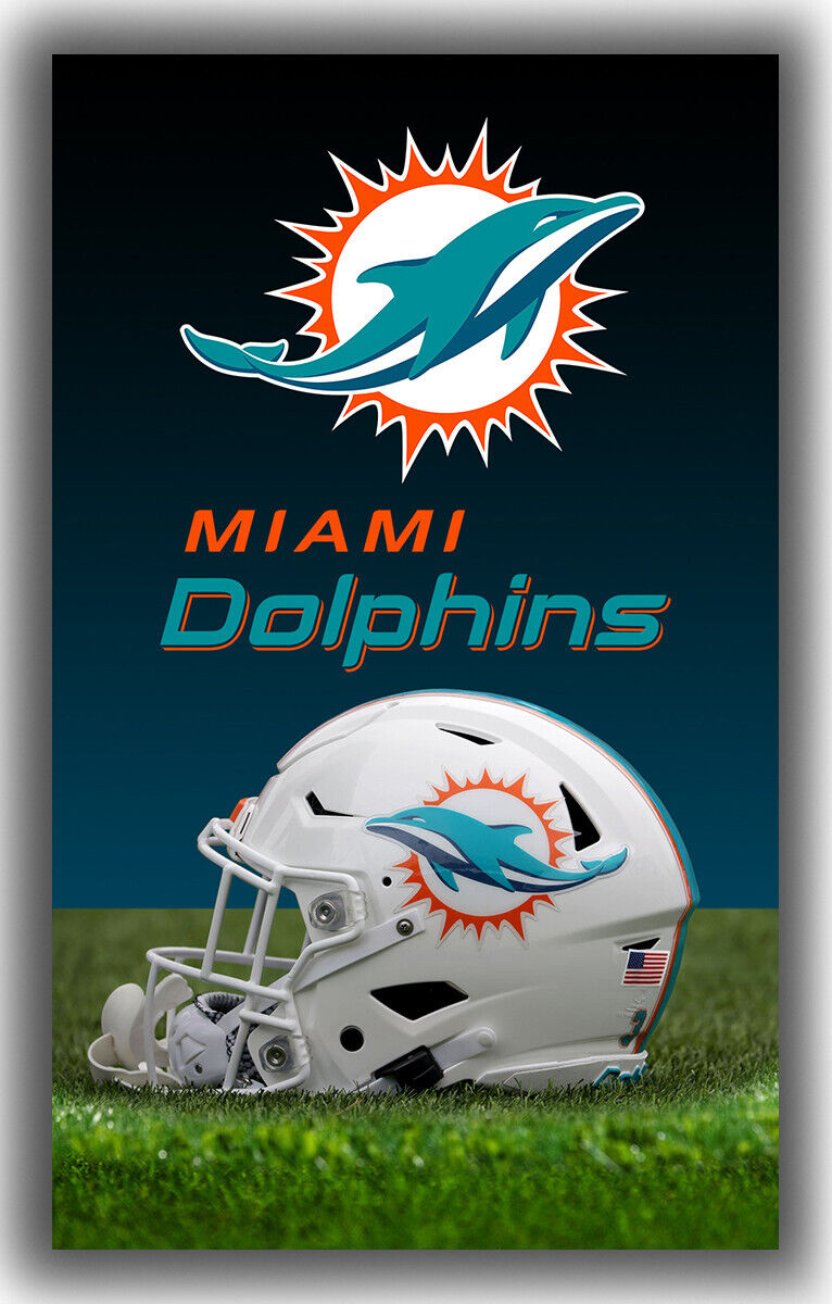 Miami Dolphins Football Team Memorable Flag 90x150cm 3x5ft Helmet Best Banner