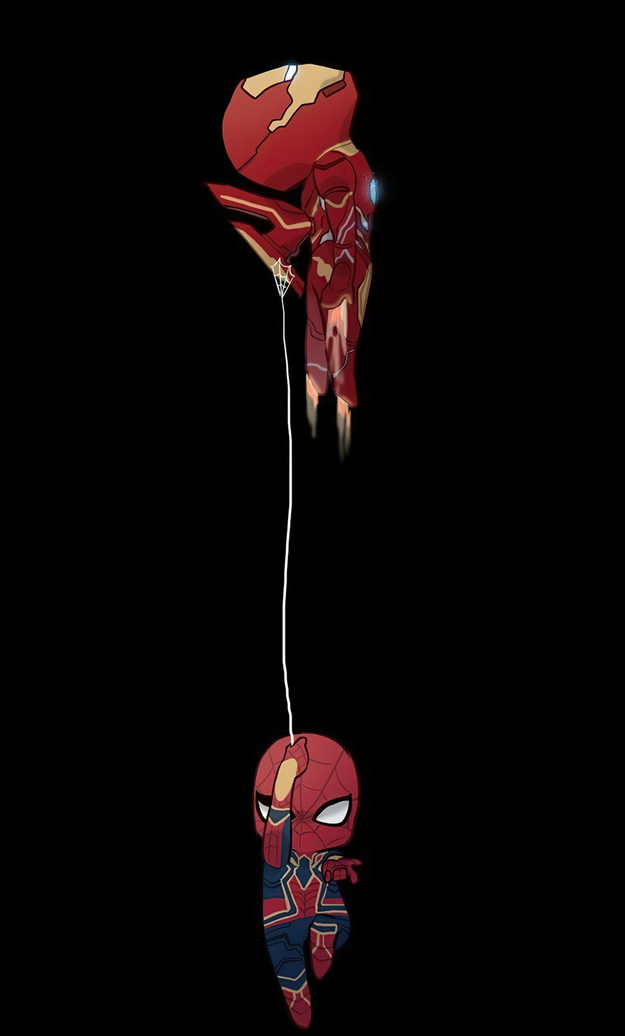Chibi Iron Man And Spiderman iPhone HD 4k Wallpaper, Image, Background, Photo and Picture