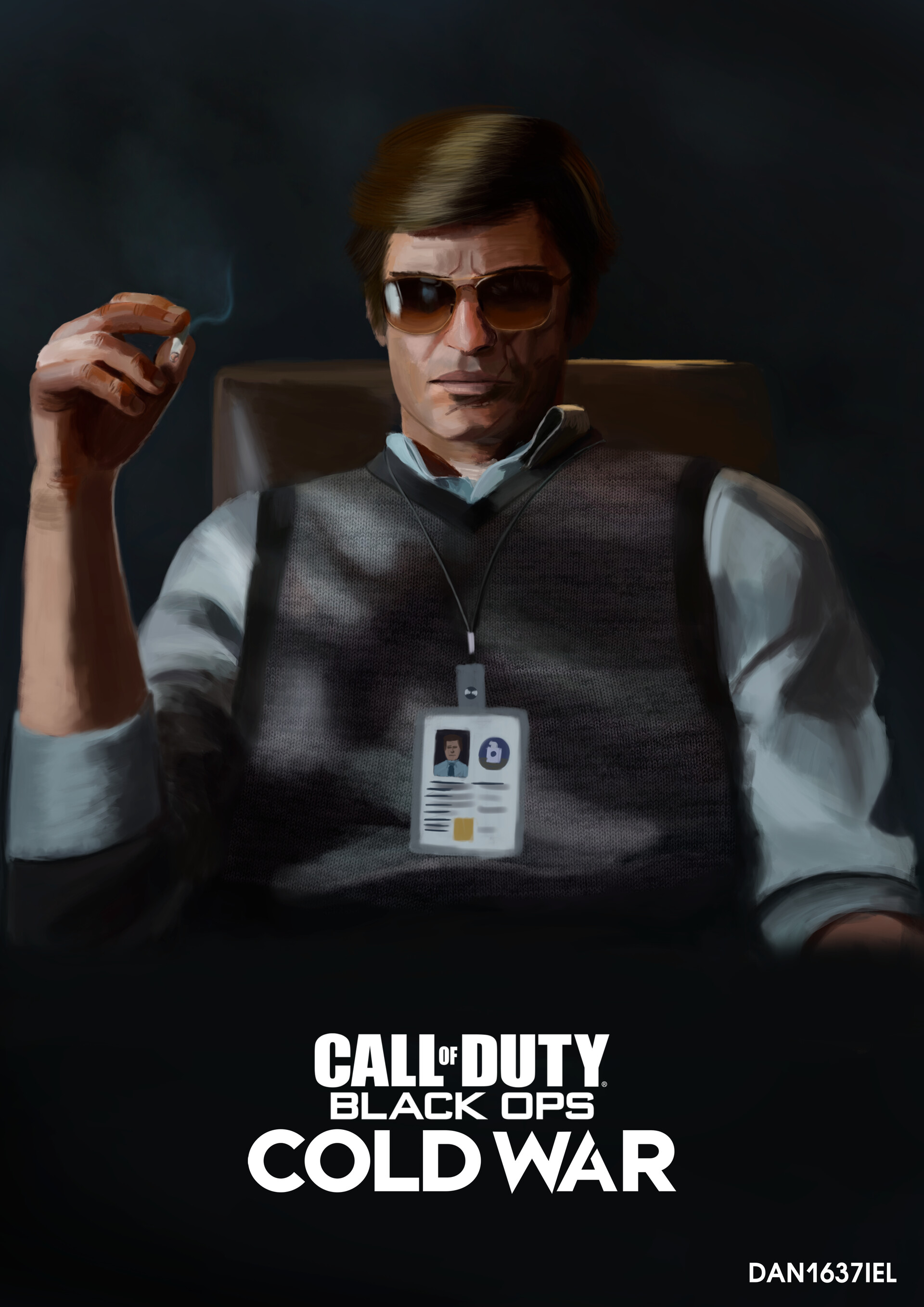 Daniil Popov of Duty Black Ops Cold War Russell Adler Poster
