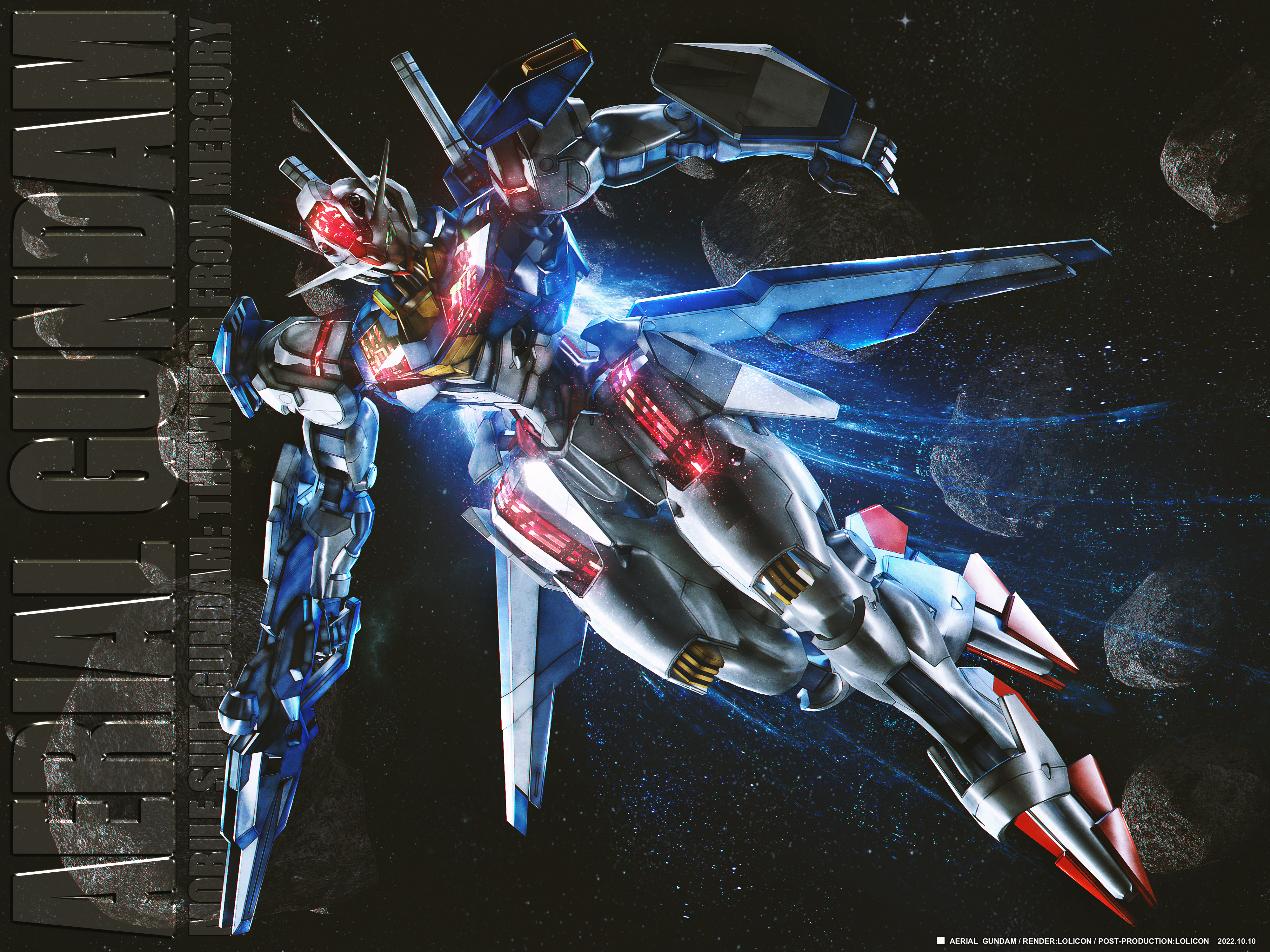 XVX 016 Gundam Aerial Senshi Gundam: Suisei No Majo Wallpaper By Lolicon (Pixiv23812032) Anime Image Board