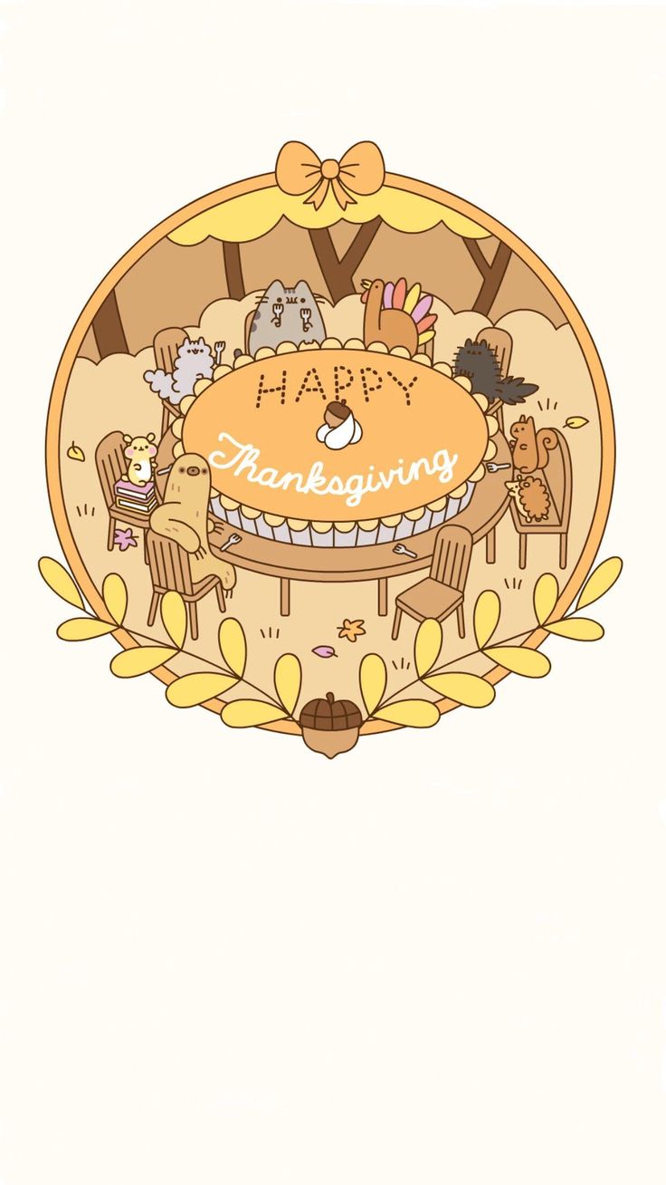 Autumn Pusheen Wallpaper. Thanksgiving wallpaper, Pusheen, Pusheen cat