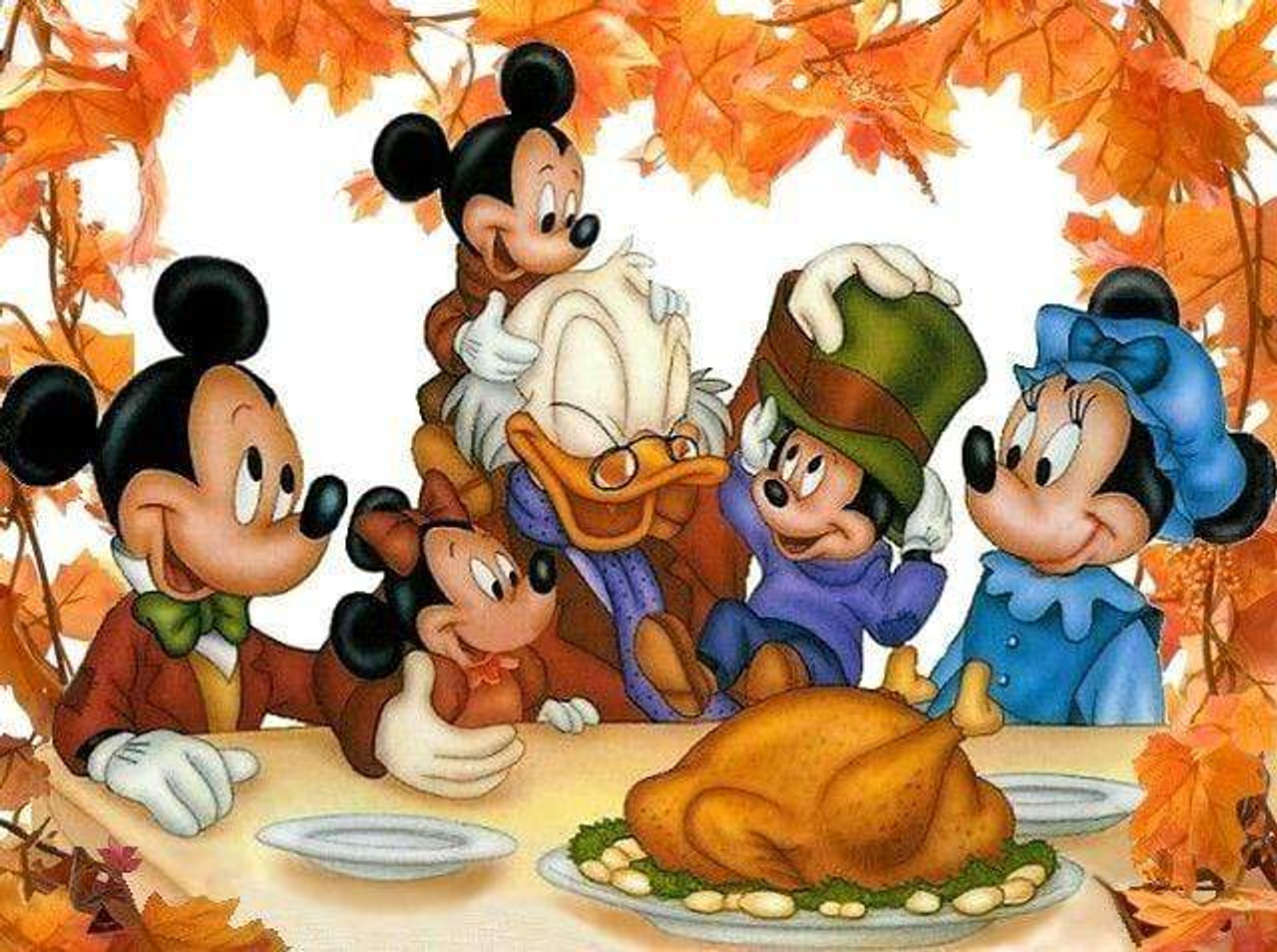 5D Diamond Painting Happy Thanksgiving Mickey Kit
