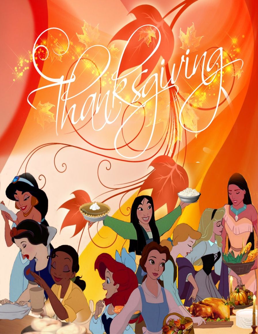 Disney Princess Thanksgiving. Disney thanksgiving, Thanksgiving wallpaper, Disney
