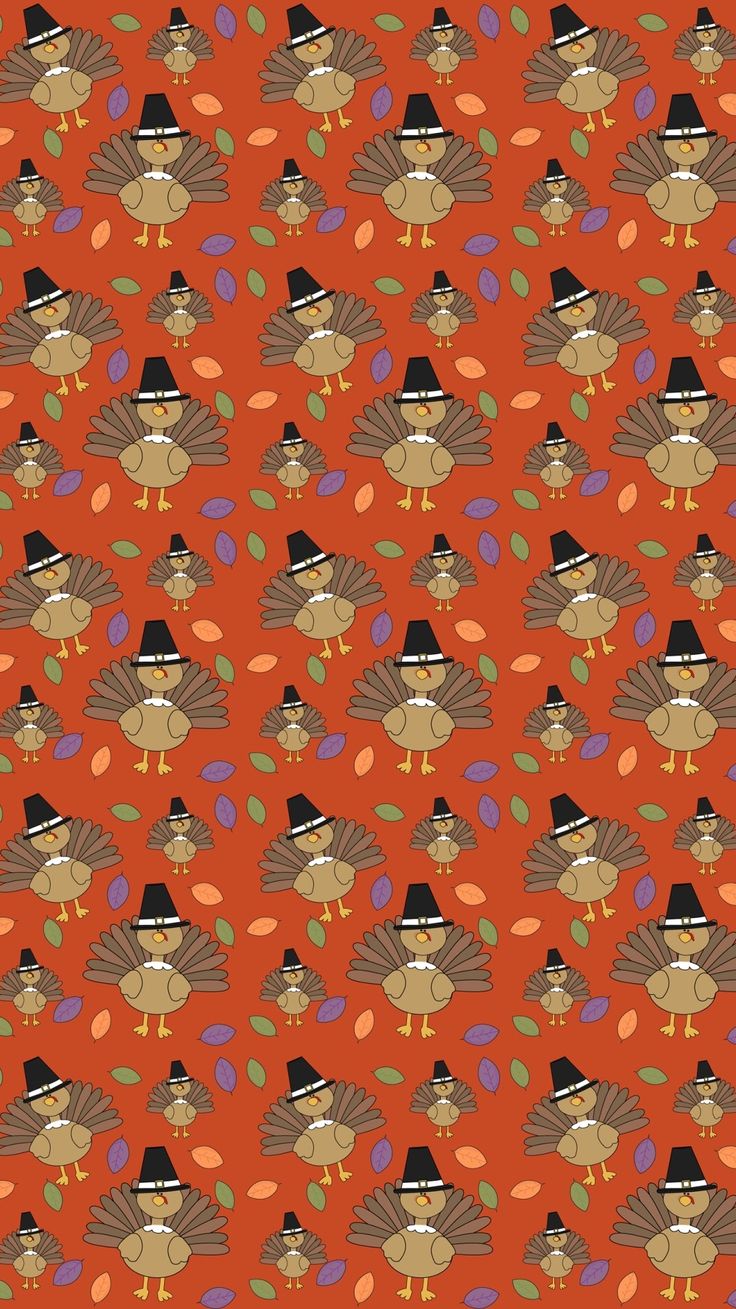 Thanksgiving Turkey Pattern Wallpaper. Thanksgiving iphone wallpaper, Thanksgiving wallpaper, Free thanksgiving wallpaper