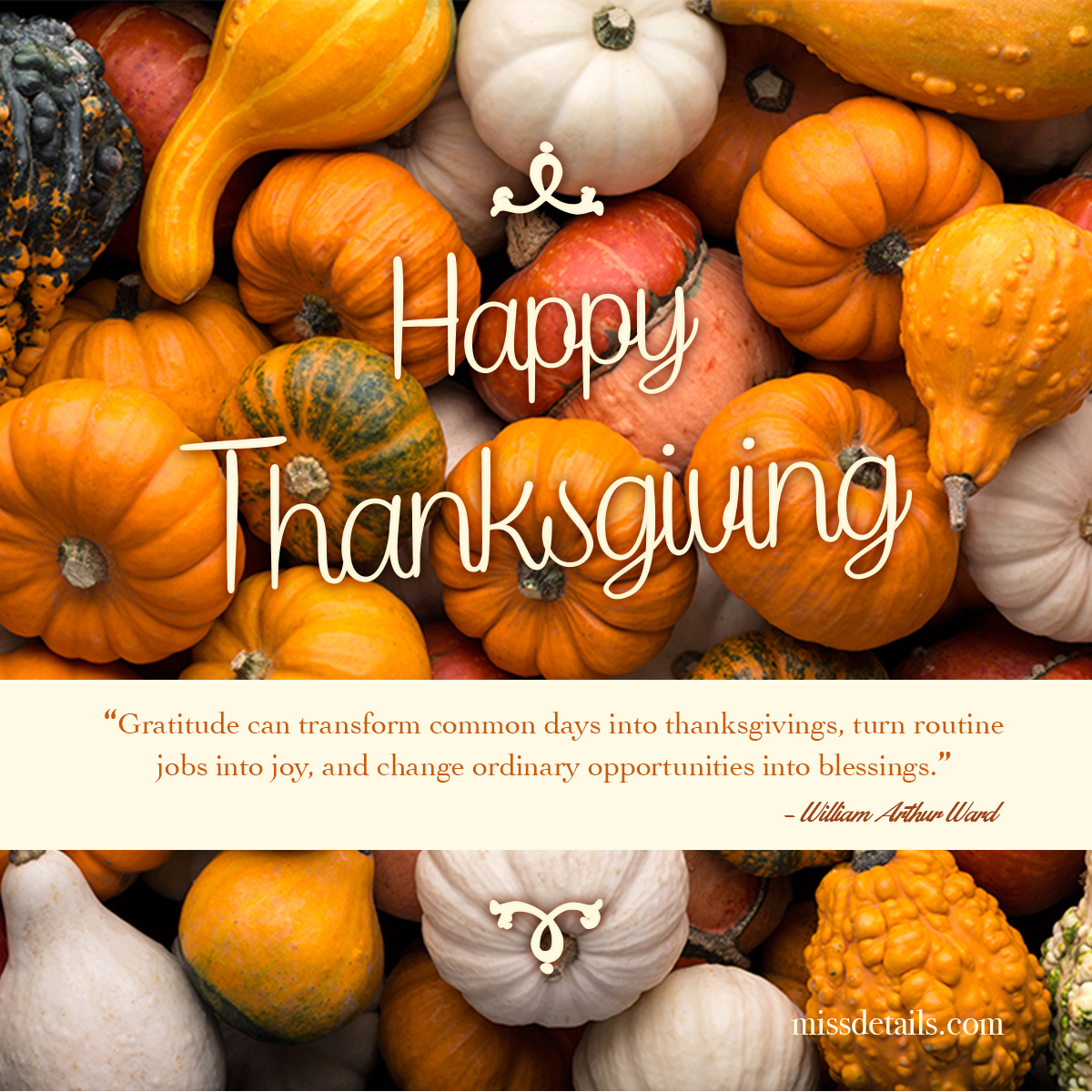 Free Thanksgiving Quotes + Image to Post