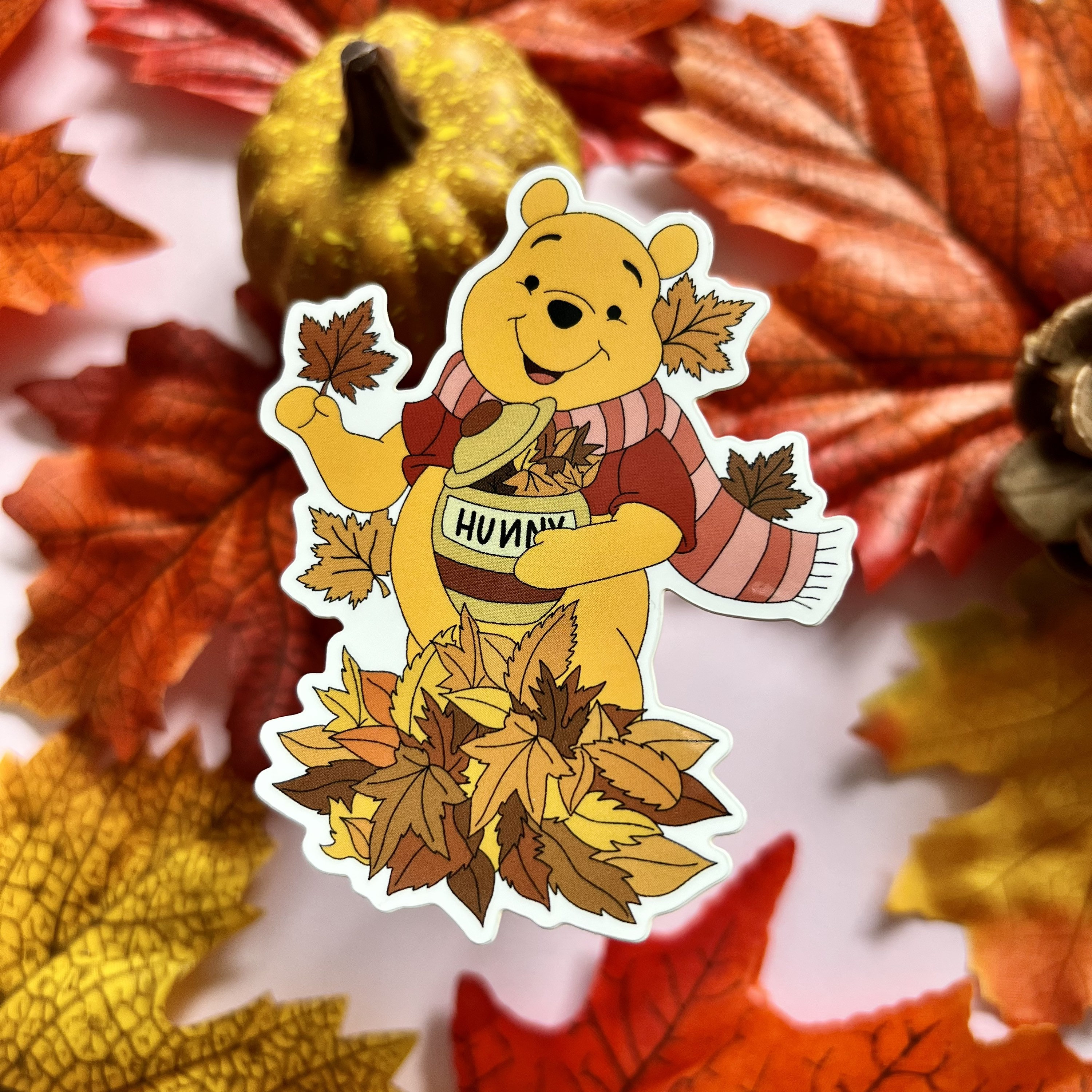 POOH INSPIRED STICKER / Winnie the Pooh Fall Autumn Disney