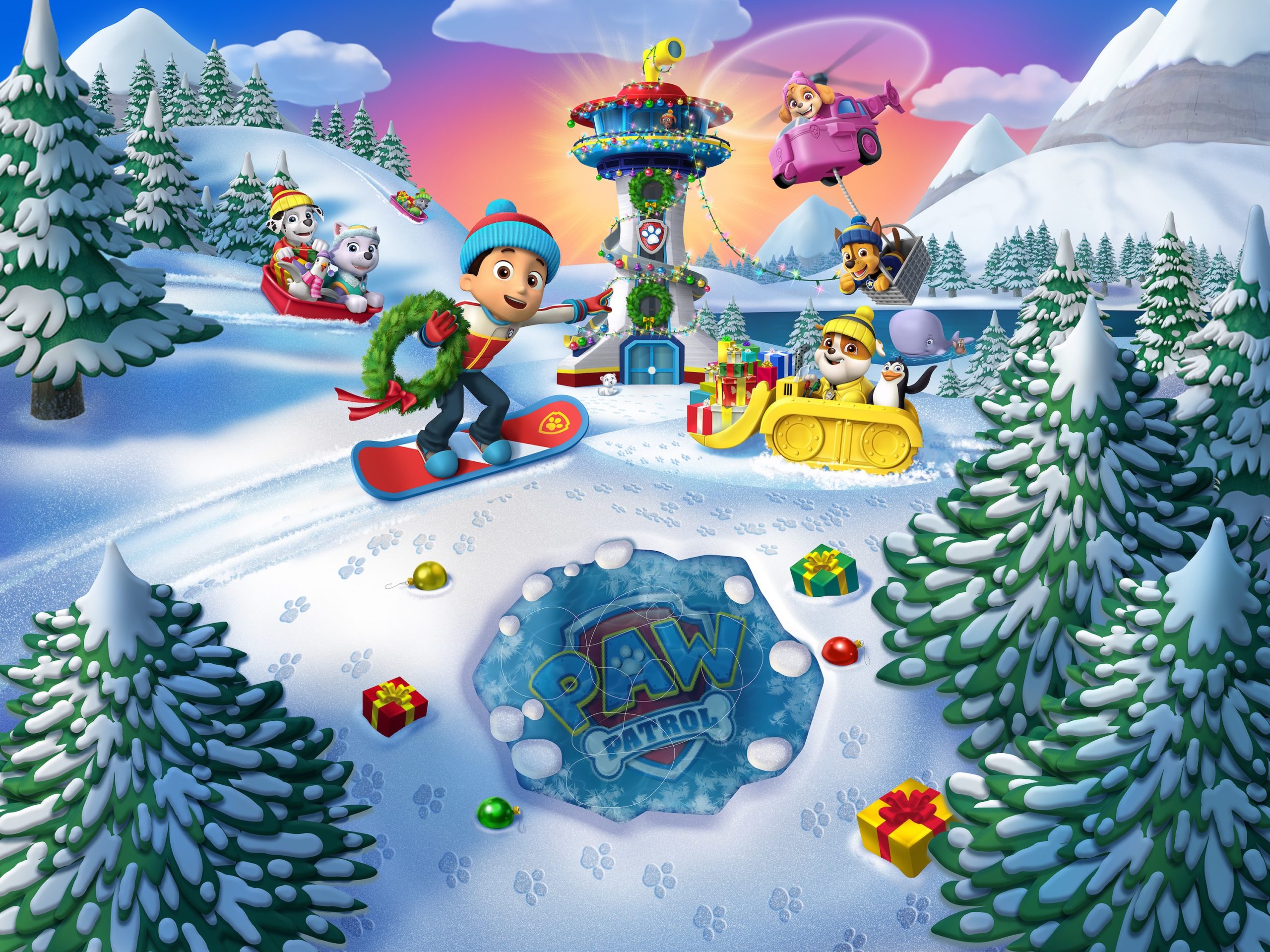 PAW PATROL ADVENT CALENDAR SCENE
