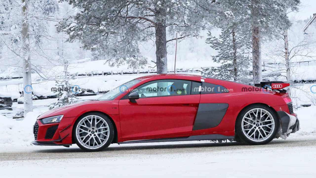Decked Out Audi R8 With Aero Upgrades, Possible RWD Spied In Snow