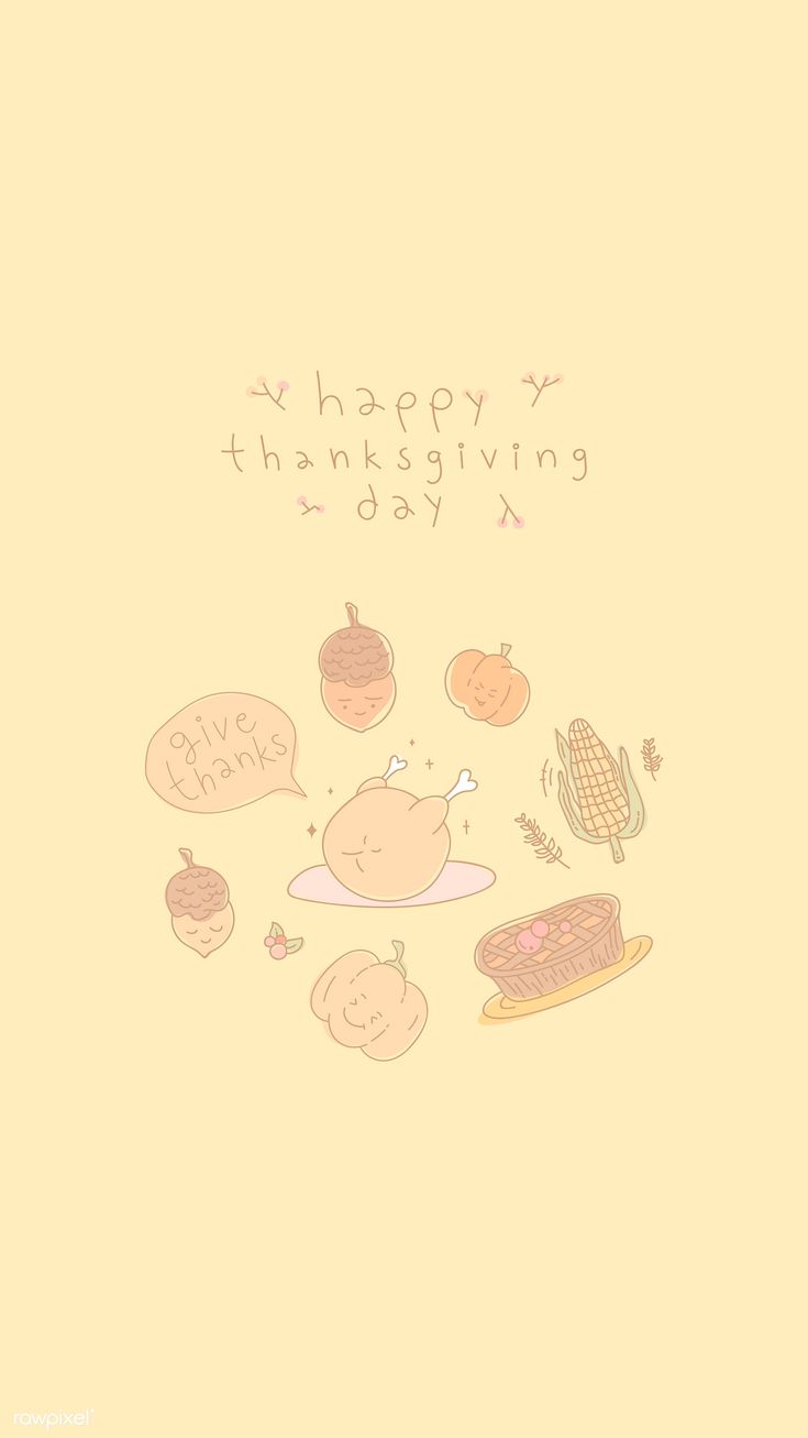 Thanksgiving elements mobile phone wallpaper vector / Techi. Thanksgiving wallpaper, Phone wallpaper, Cute fall wallpaper