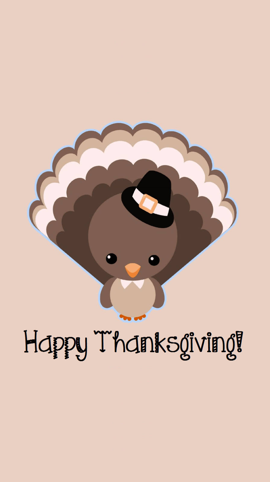 Download Cute Thanksgiving Aesthetic Turkey Wallpaper