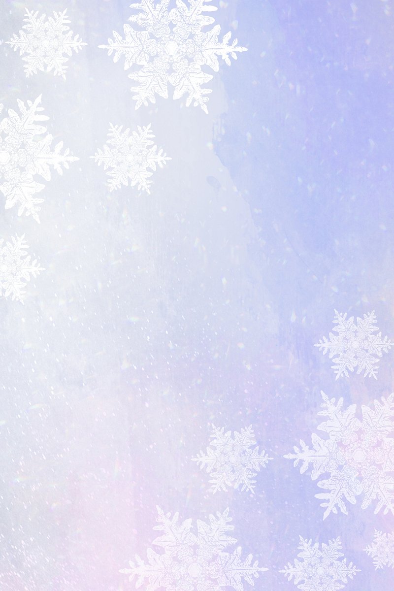 Snowflakes on blue winter background