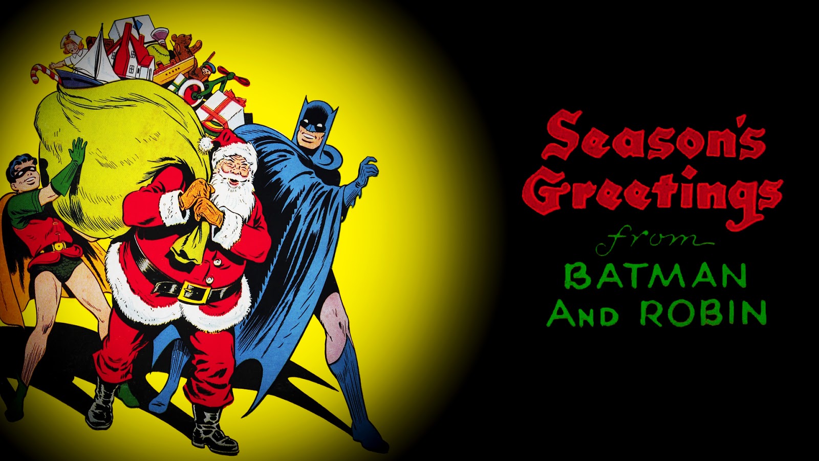 Batman Christmas Wreaths Desktop Wallpaper - Batman Wallpaper