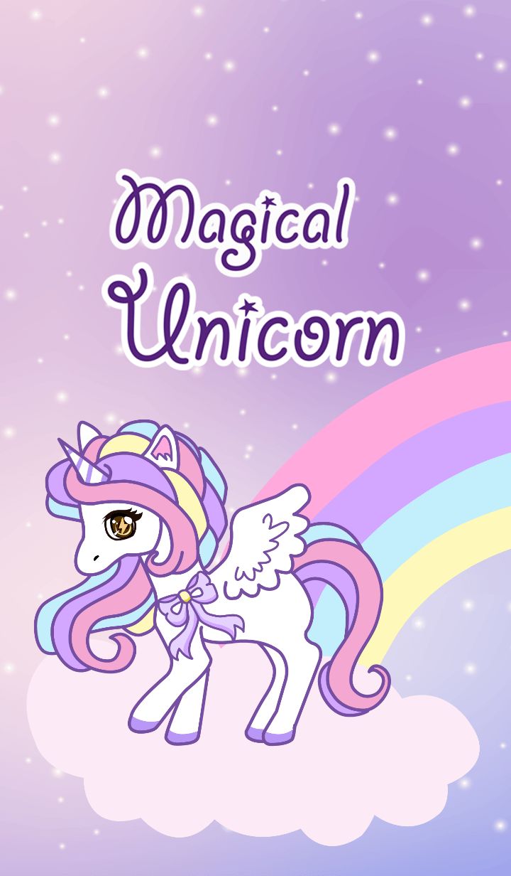 Cute unicorn phone wallpaper