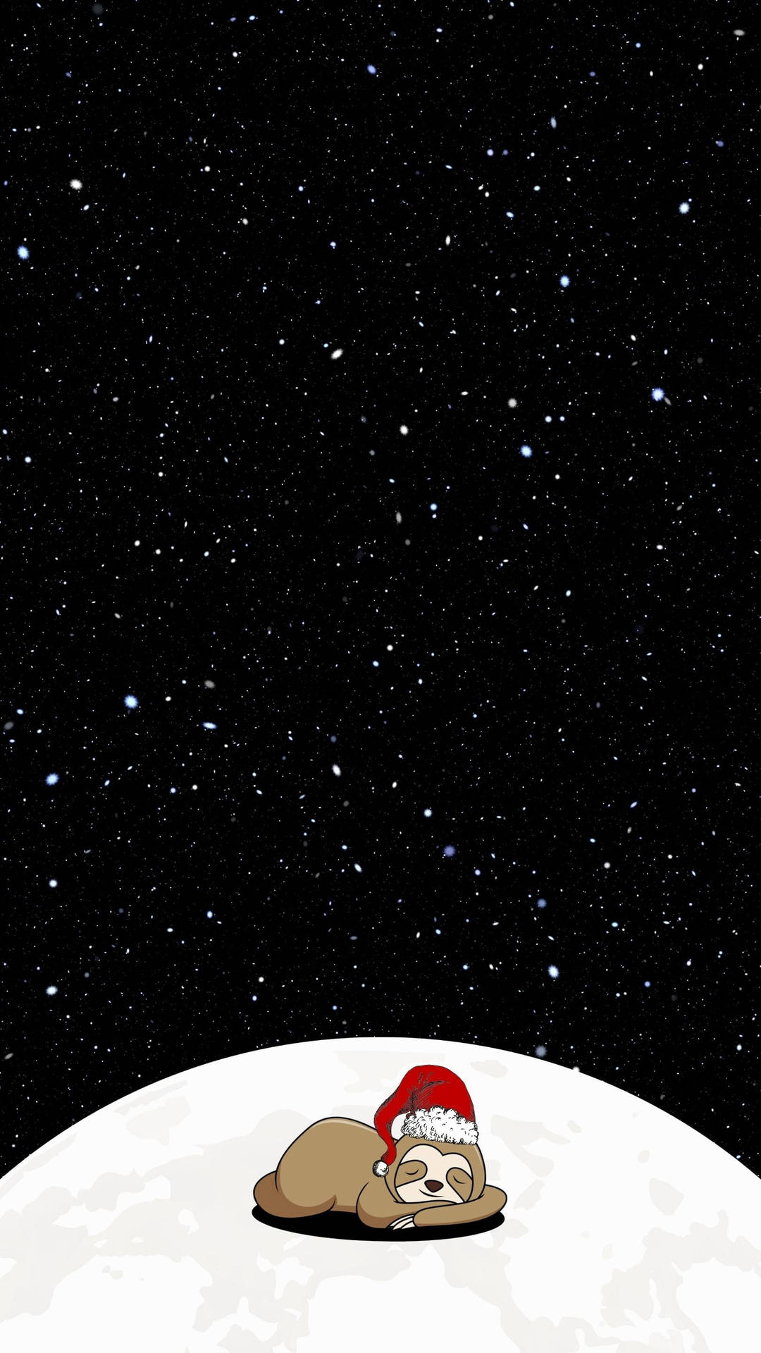 Download Baby Sloth On A Moon Wallpaper