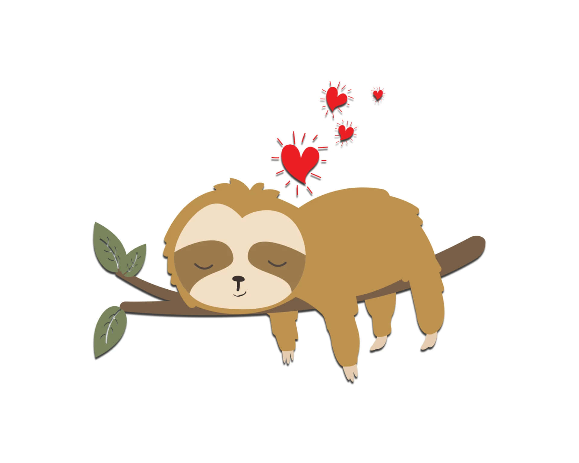 Kawaii Sloth Wallpaper