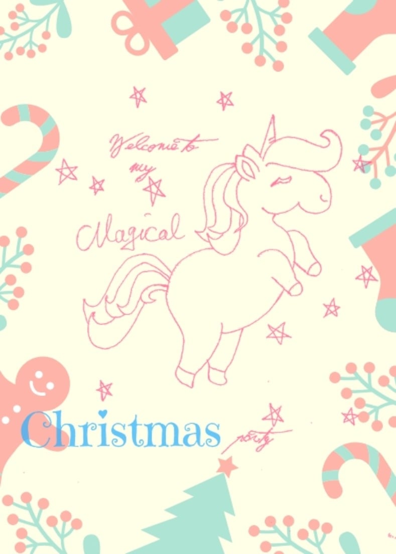 Unicorn Party Printables For Christmas & New Year