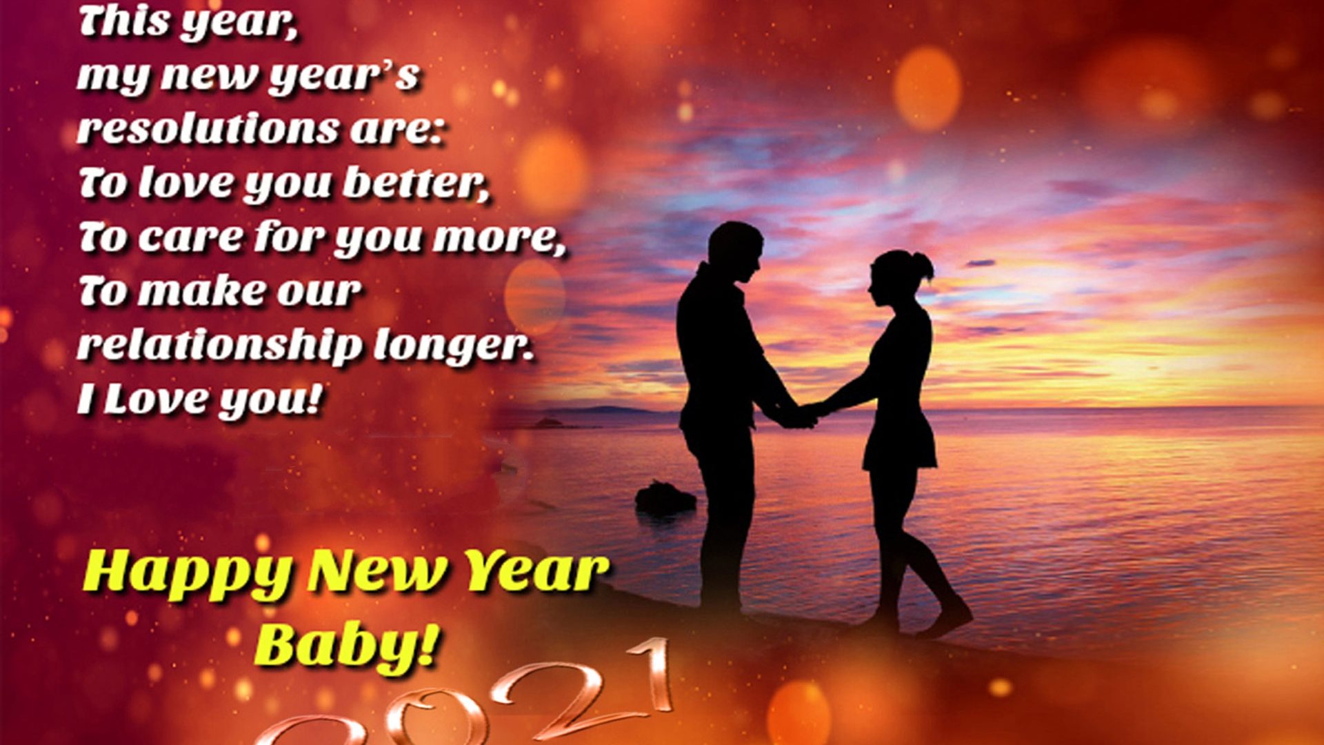 Happy New Year Greeting Cards HD Wallpaper And Backgro