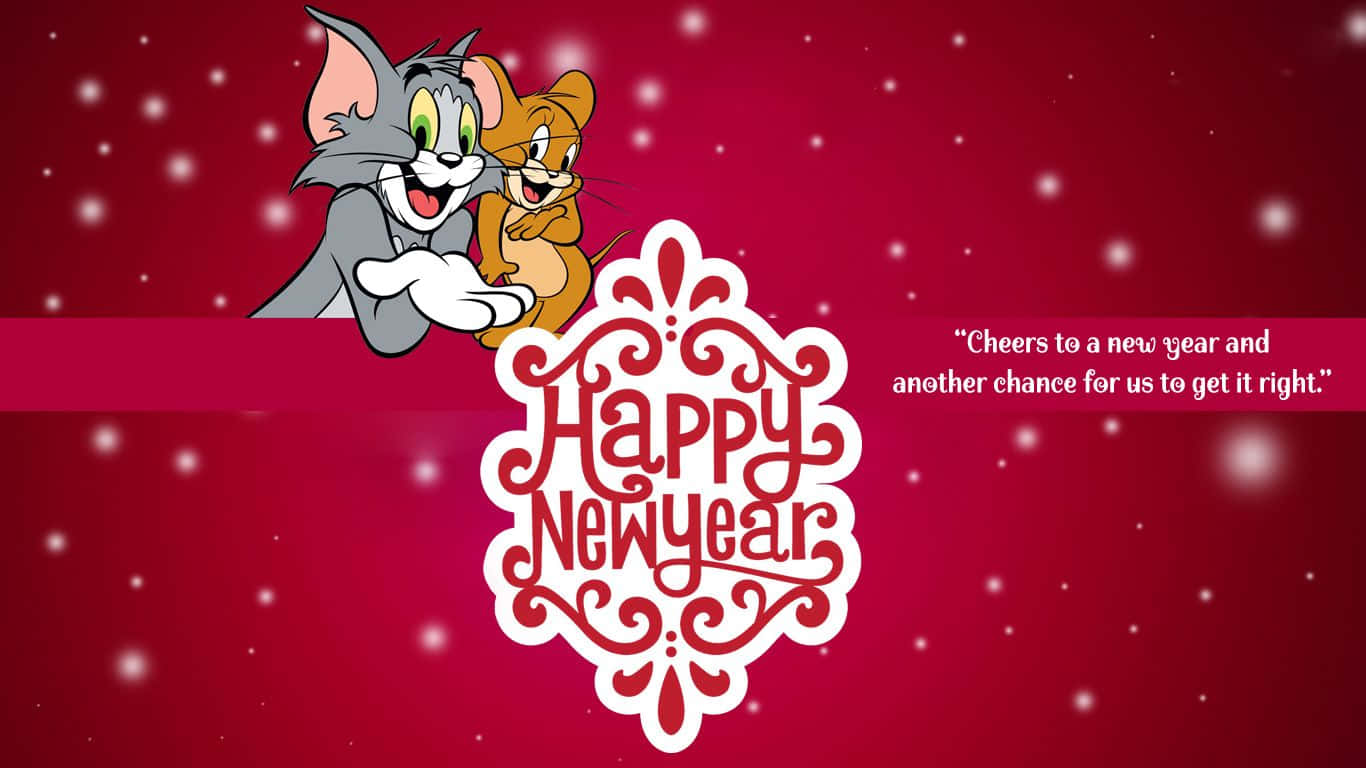 Download Ring in the New Year with Mickey and Minnie Mouse Wallpaper