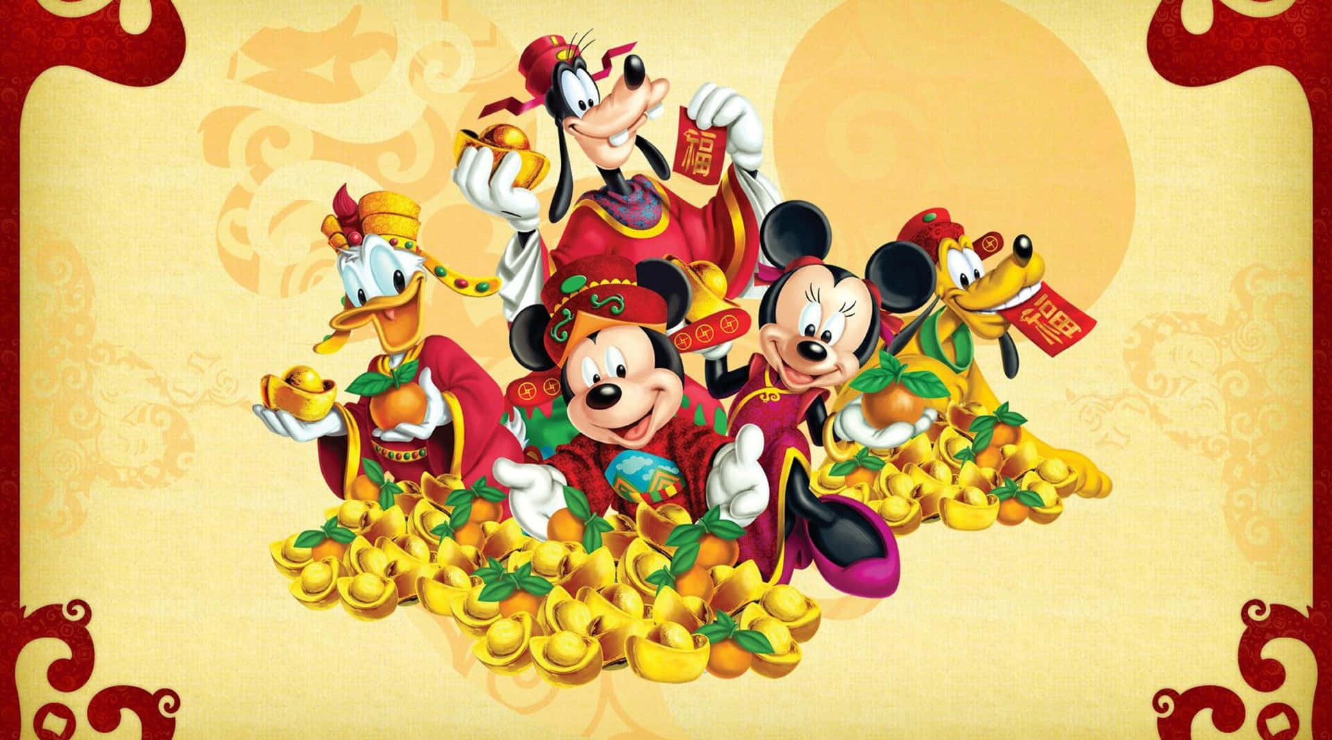 Download Celebrate The New Year Disney Style! Wallpaper
