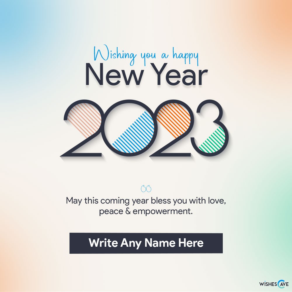 Happy New Year Wishes 2023 Free Customize Greeting Cards