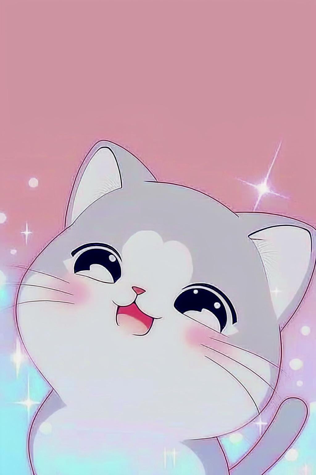 Kawaii cat wallpaper