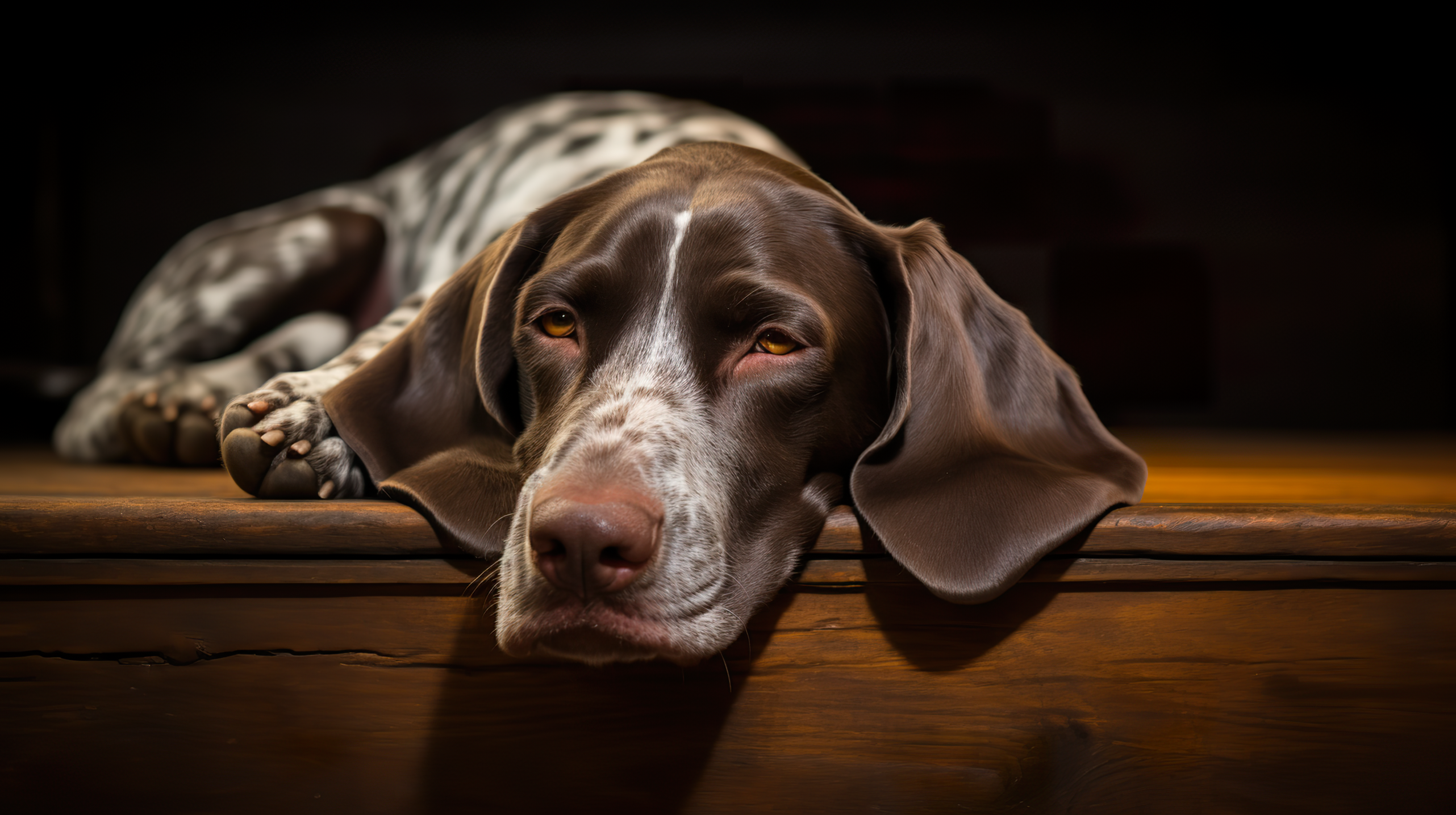 German Shorthaired Pointer Sleeping