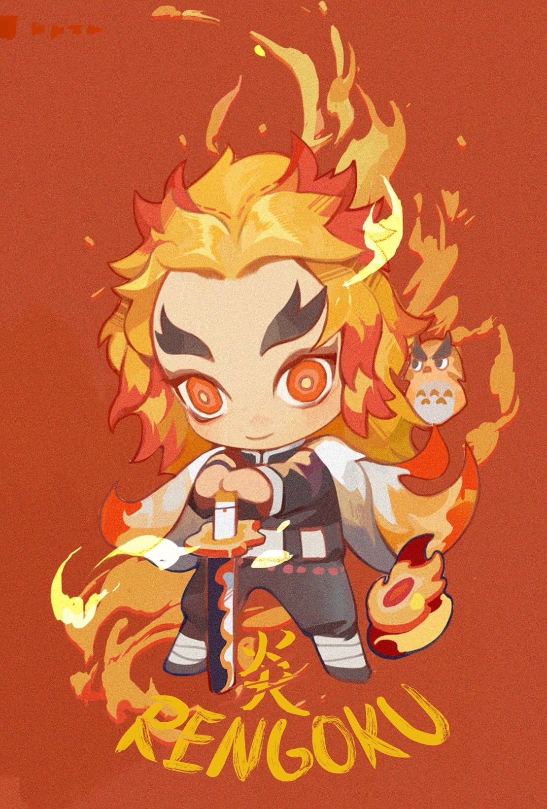 Save & Follow. Kyojuro Rengoku • Flame Hashira • Demon Slayer • Kimetsu no Yaiba. Anime, Anime chibi, Anime guys