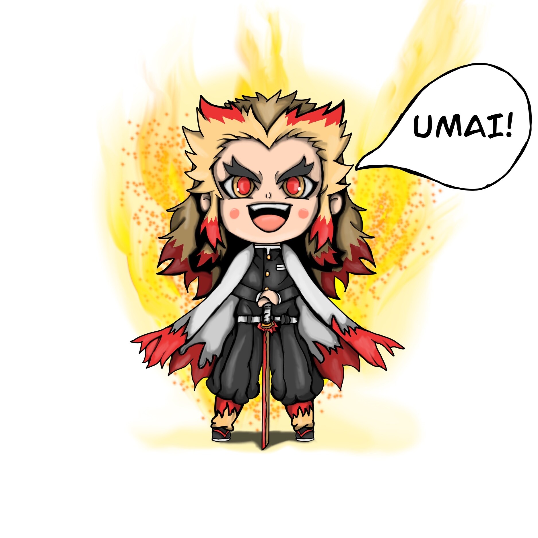 Rengoku umai chibi