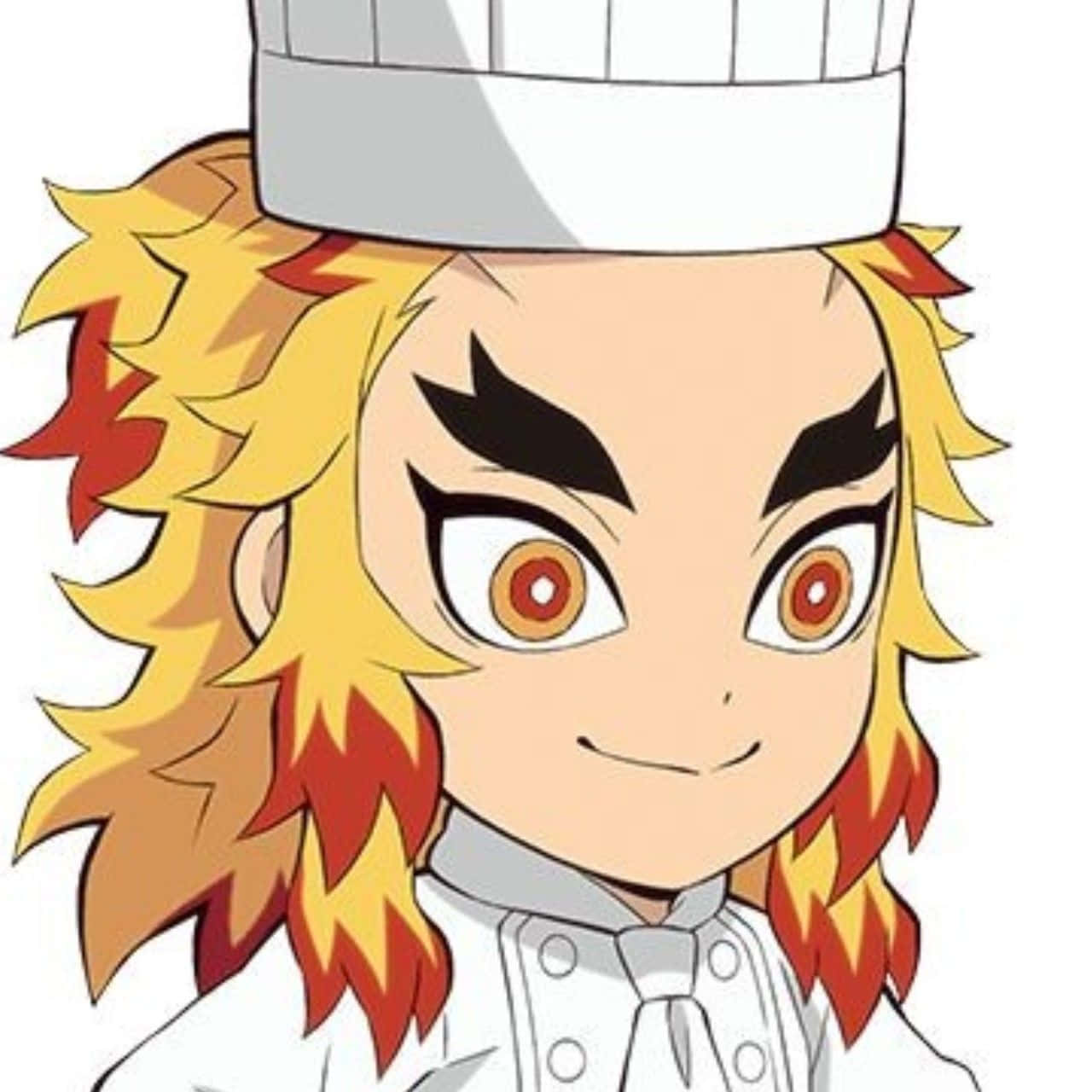 Download Adorable Rengoku Chibi Art Wallpaper