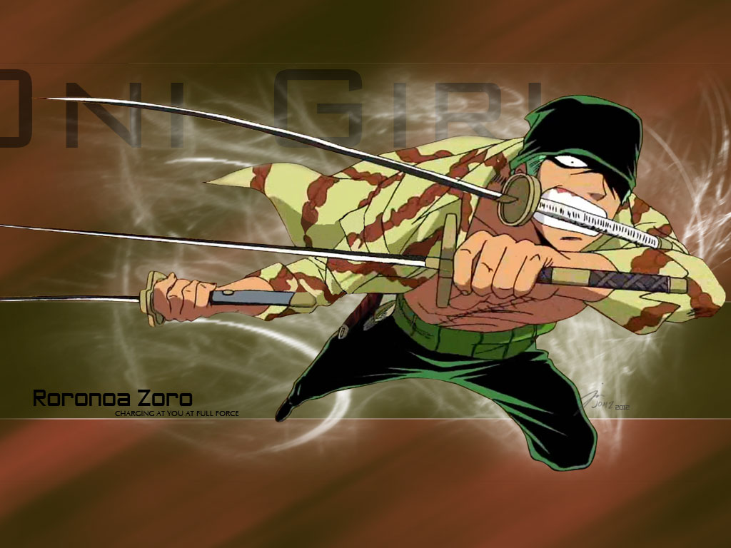 Badass Zoro <3 wallpaper