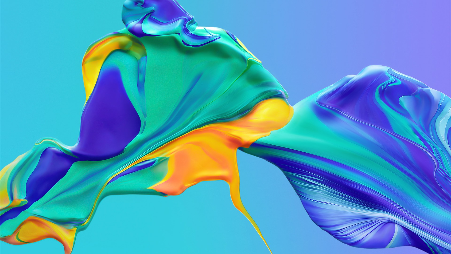 Colorful Paint Splash Huawei Abstract Desktop