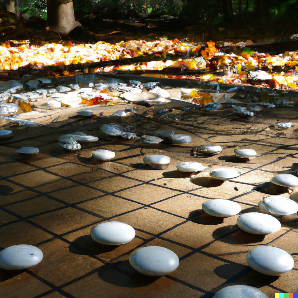I used an AI to make paintings using only the terms “Baduk” and “Weiqi.” Thoughts? Go Discussion Go Forum
