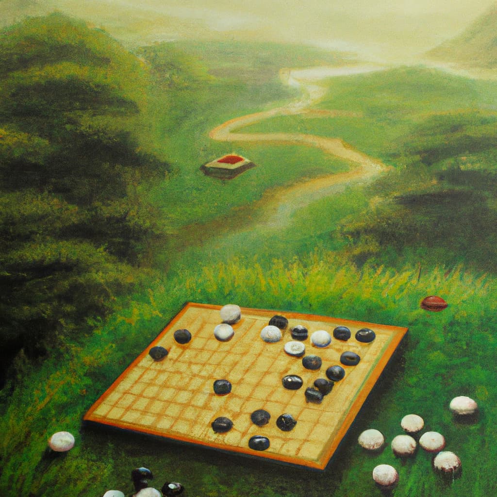 I used an AI to make paintings using only the terms “Baduk” and “Weiqi.” Thoughts? Go Discussion Go Forum