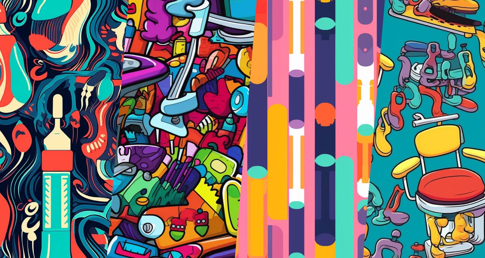 Creative Dental Office AI Wallpaper Designs Social Practice Media Marketing for Dental & Dental Specialty Practices