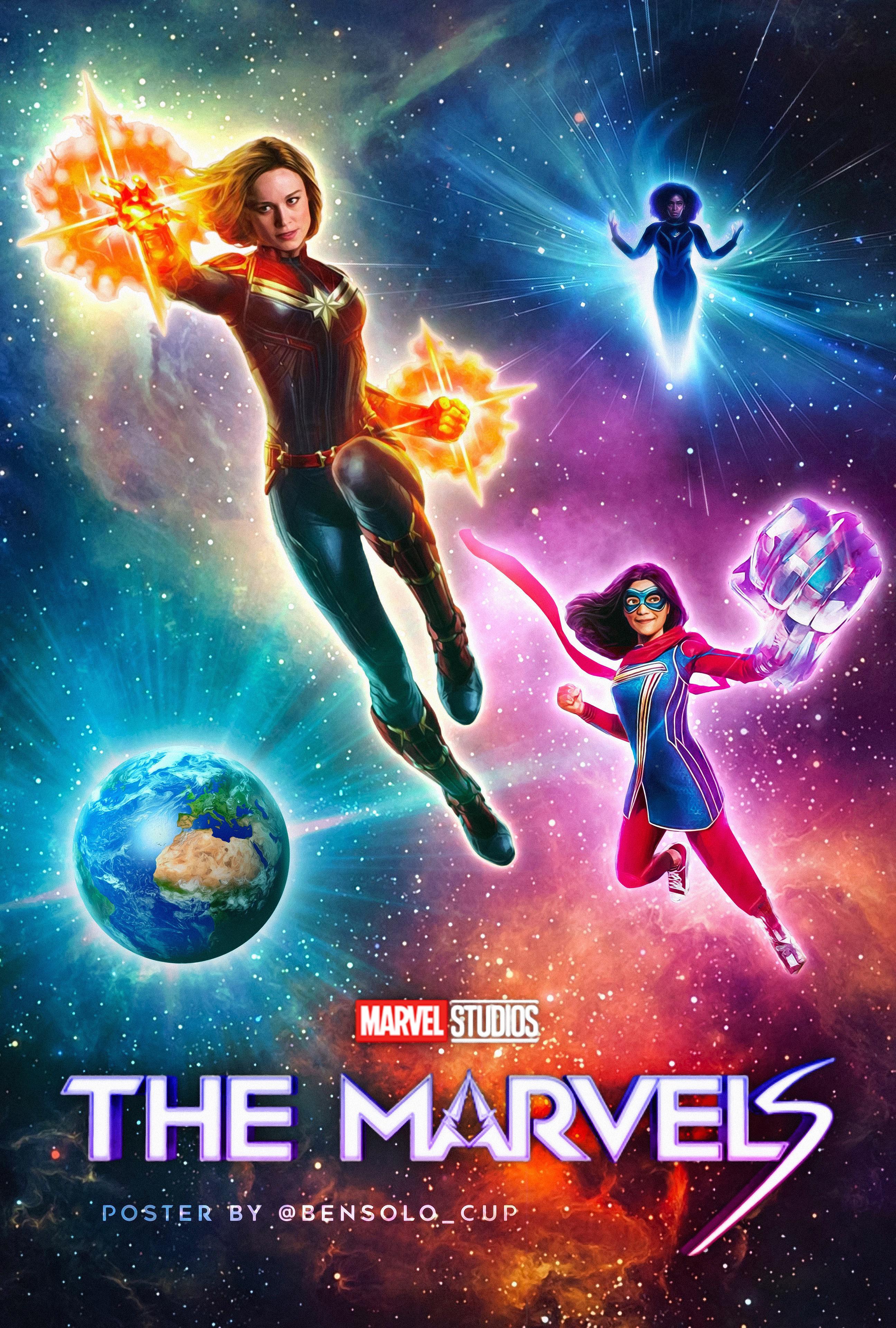 Be honest, how excited are you guys for The Marvels? (Poster by me)