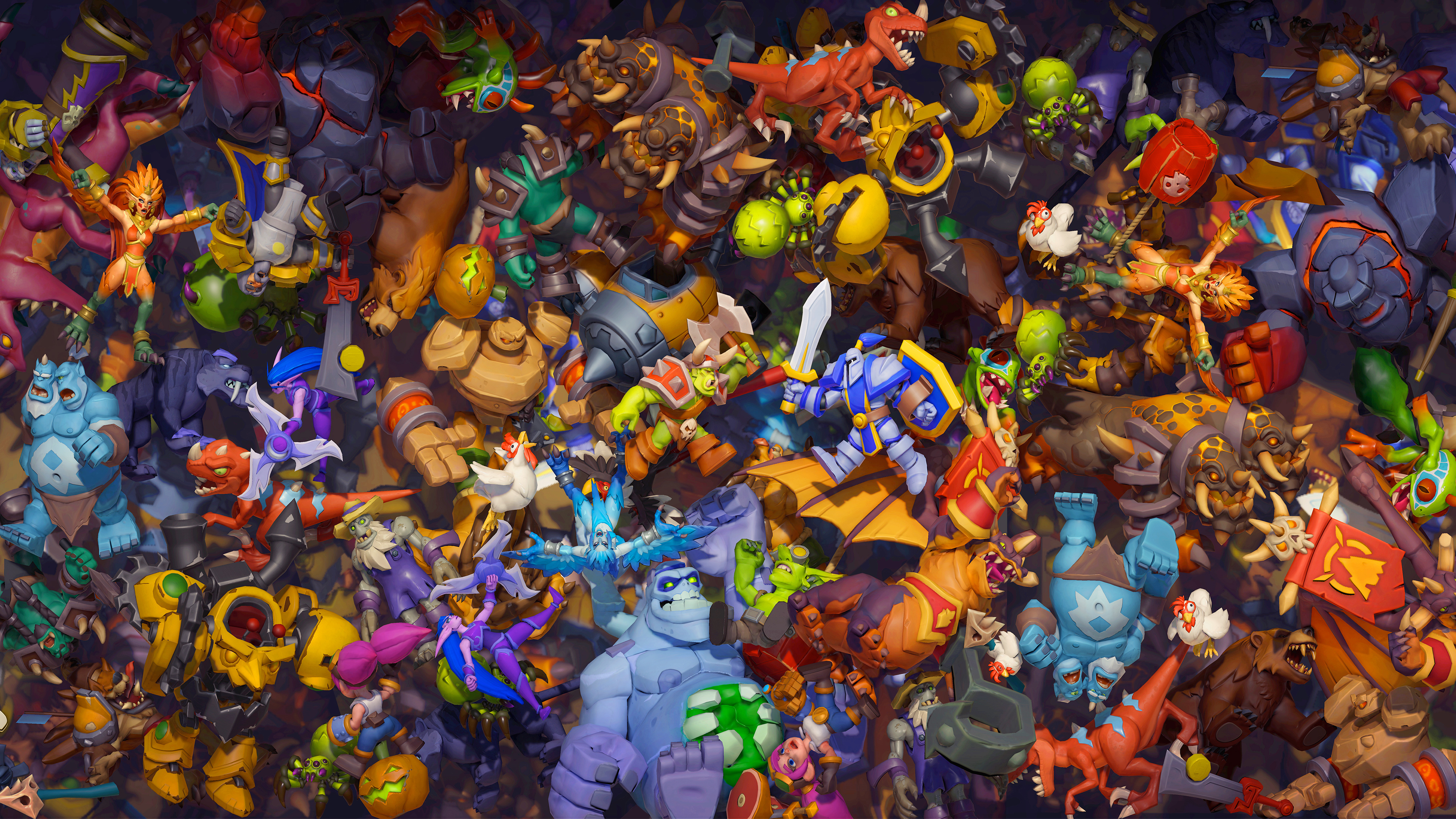 video game characters, Blizzard Entertainment, video game art, Warcraft, Warcraft Arclight Rumble, video games, 4K, digital artx2160 Wallpaper