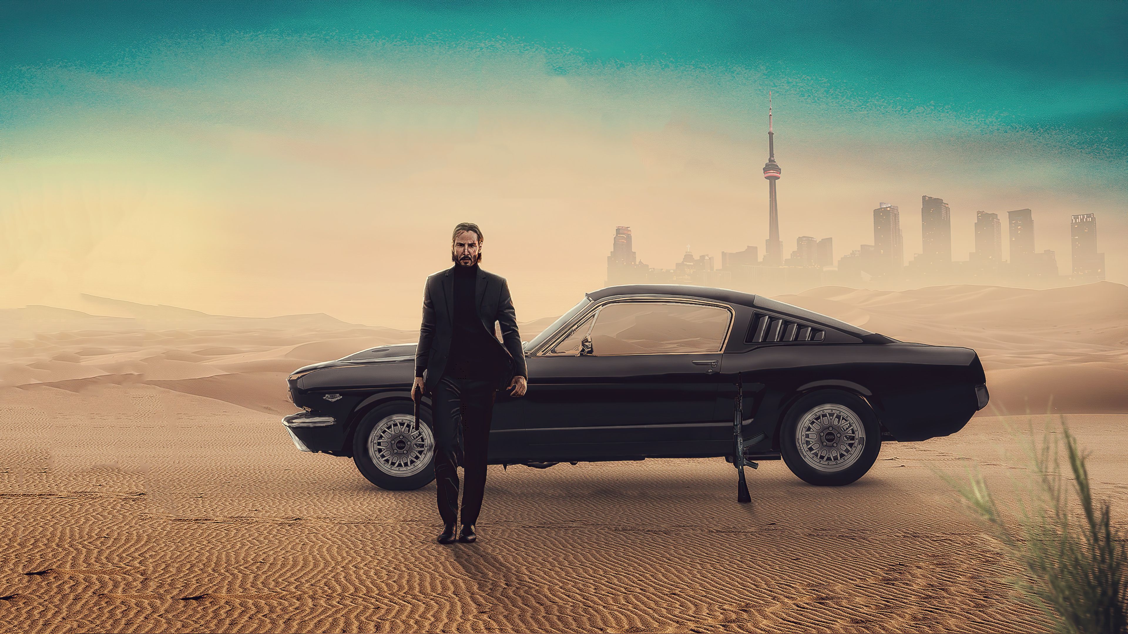 John Wick With Mustang. John wick mustang, John wick car wallpaper, Car wallpaper