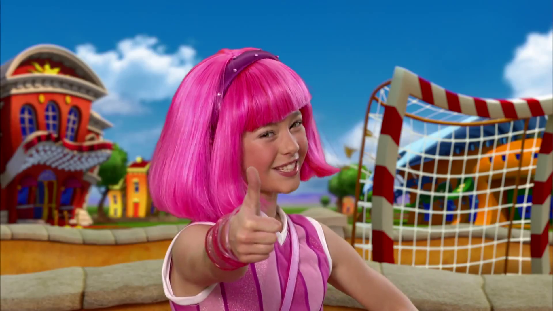 Lazytown HD Wallpaper Town Background is HD wallpaper background for desktop or mobile device. To find m. Lazy town, HD wallpaper, Wallpaper background