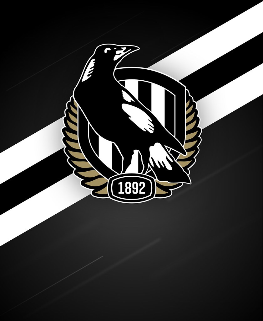 Collingwood Magpies (AFL) Apple Watch face design. Add this