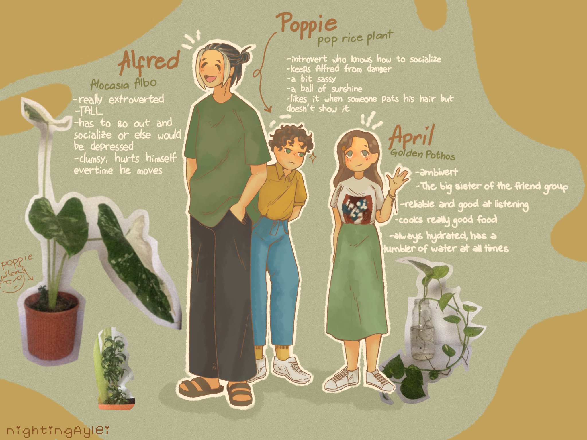 gaylei. flop era Plants as Characters ✨