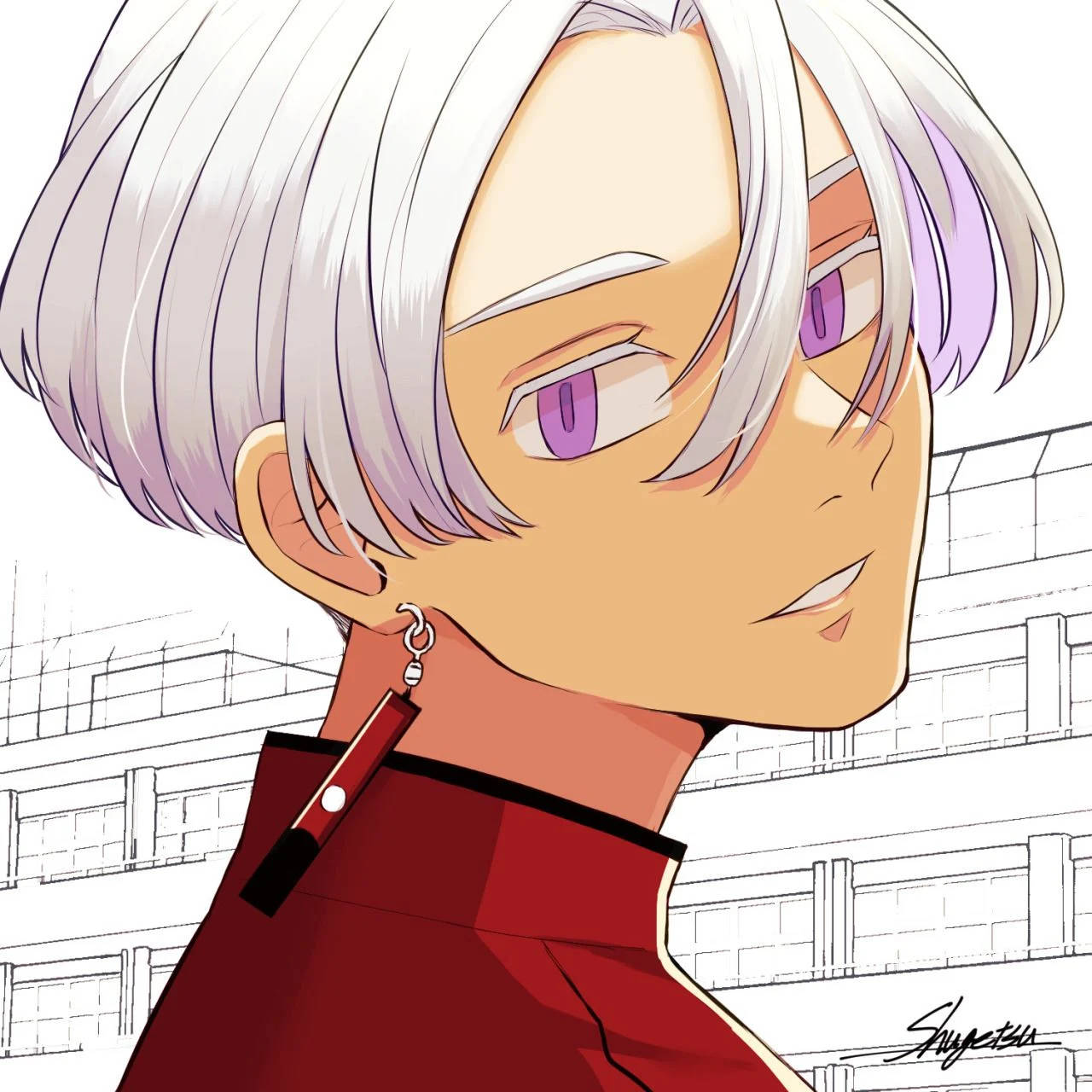 Download Izana Kurokawa Drawing Wallpaper