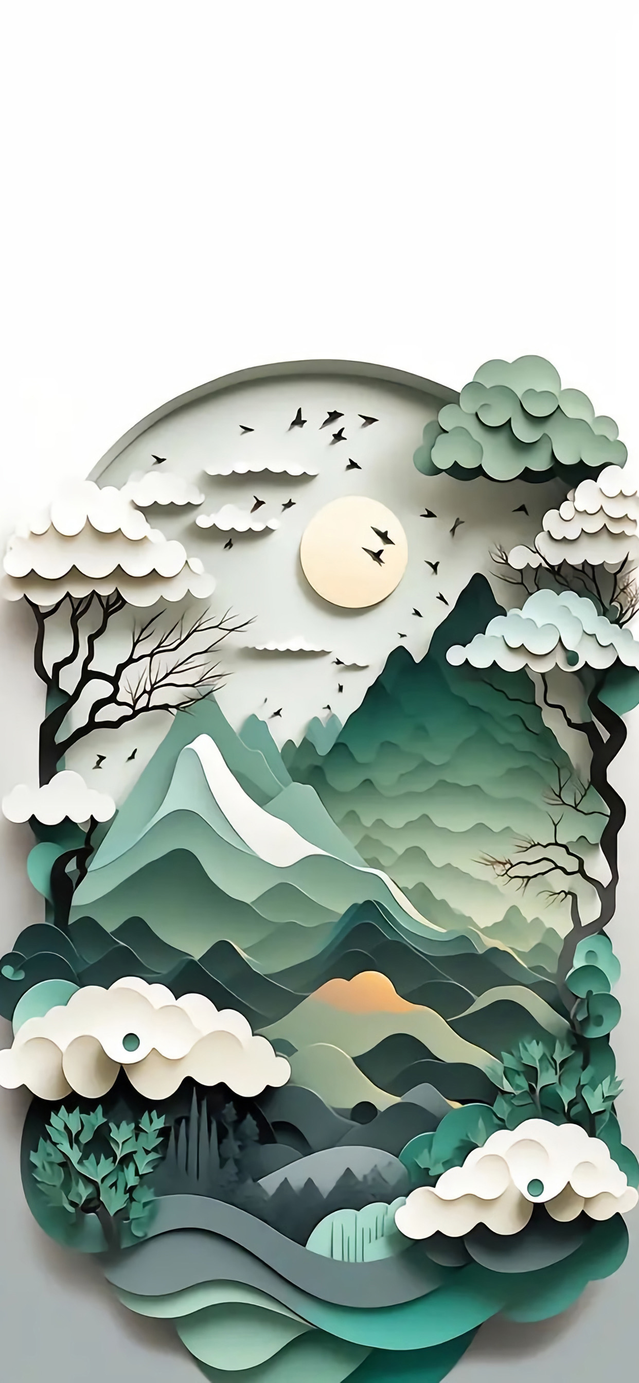 Wallpaper, Asia, iPhone, Walleria, metalanguage, landscape, Arcadian Landscape 1242x2688