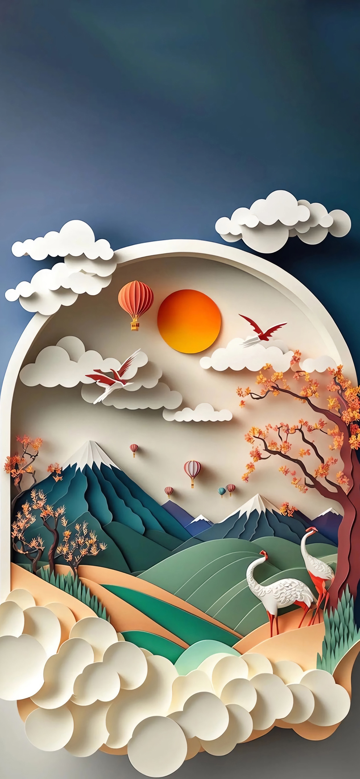 Wallpaper, Asia, iPhone, Walleria, metalanguage, landscape, Arcadian Landscape 1242x2688