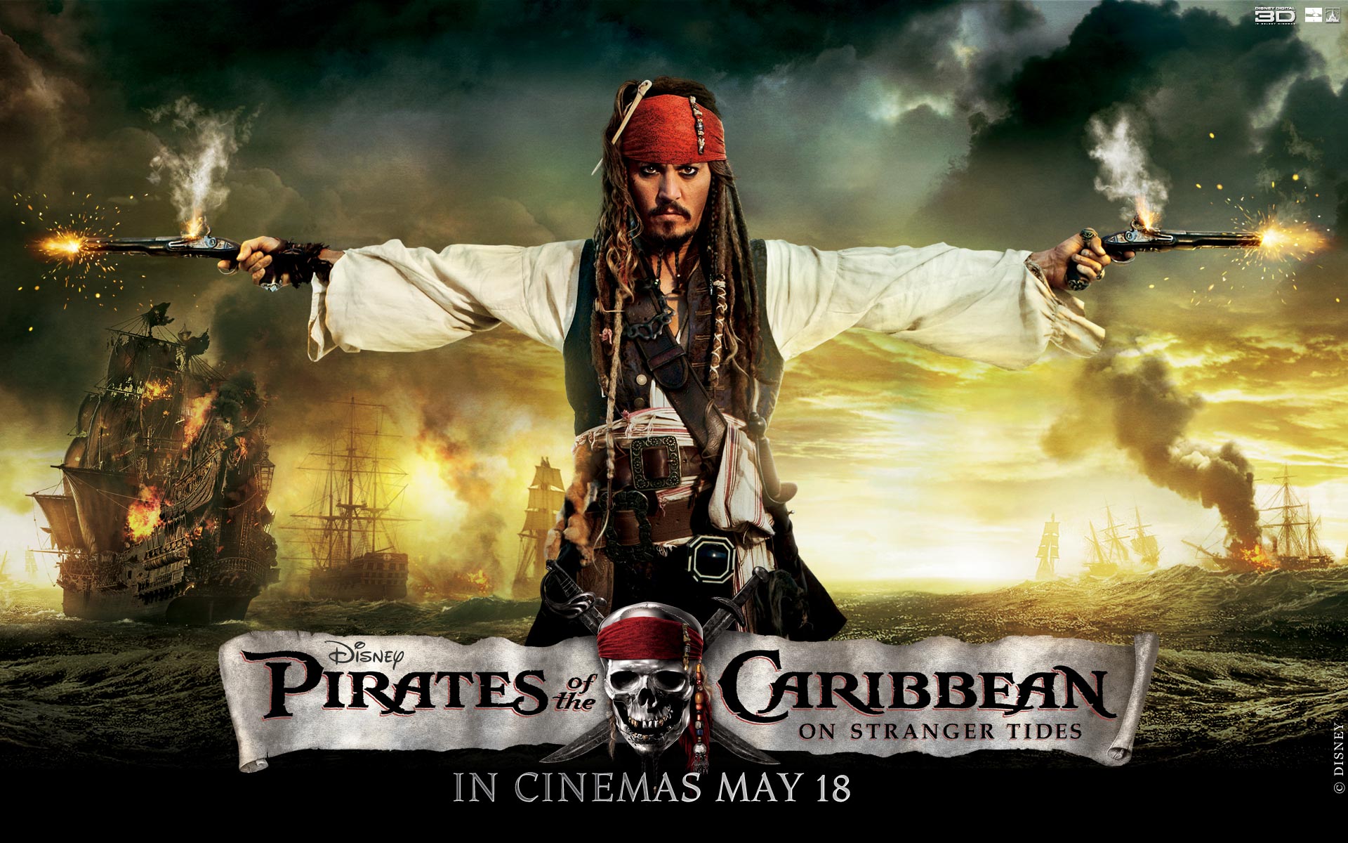 Movie Pirates of the Caribbean: On Stranger Tides HD Wallpaper